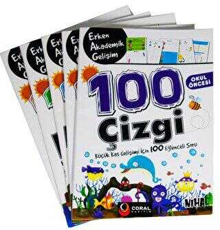 Niha Çocuk Okul Öncesi Erken Akademik Gelişim 100 Etkinlik 5 Kitap Set 5+Yaş