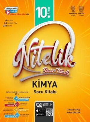 Nitelik Yayınları 10. Sınıf Beceri Temelli Kimya Soru Kitabı - 1
