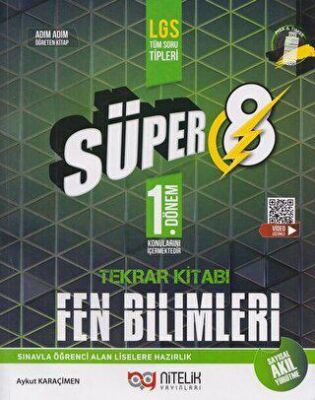 Nitelik Yayınları - Bayilik Nitelik Yayınları 8. Sınıf Fen Bilimleri Süper 1. Dönem Tekrar Kitabı Soru Bankası - 1