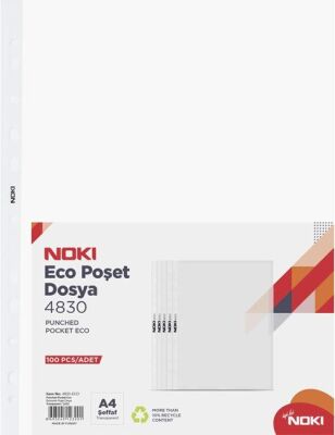 Noki Poşet Dosya Eco A4 100` lü - 1