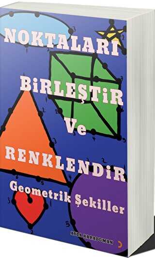 Noktaları Birleştir ve Renklendir Geometrik Şekiller - Cinius Yayınları