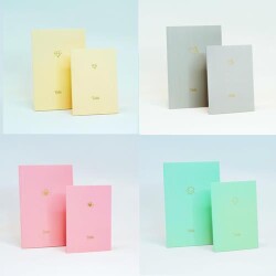 Note The Time 2li Defter Set Soft Pastel Büyük ve Küçük Çizgisiz - Note The Time