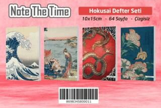 Note The Time Hokushai 4Lü Defter Seti 10x15 64 Sayfa Çizgisiz - 1
