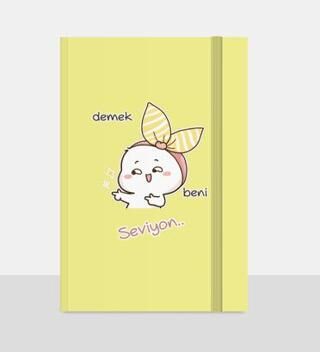 Note The Time Sert Kapak Lastikli Not Defteri - 1