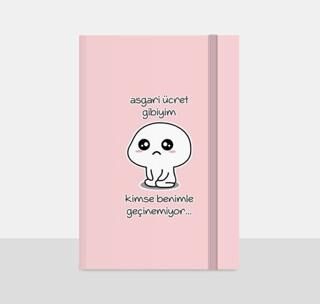 Note The Time Sert Kapak Lastikli Not Defteri - 1