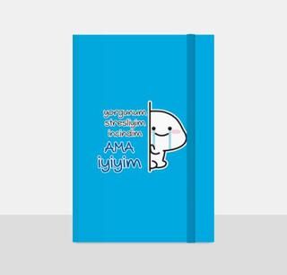 Note The Time Sert Kapak Lastikli Not Defteri - 1