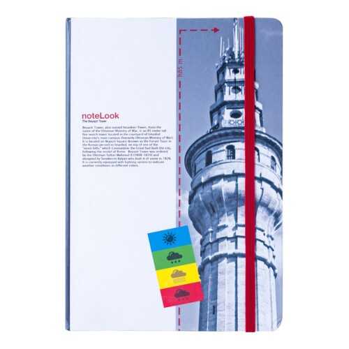 NoteLook İstanbul Kuleler Beyazıt Kulesi Defter A5 Çizgisiz