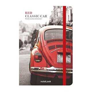 Scrikss Red Classic Car A6 Çizgili