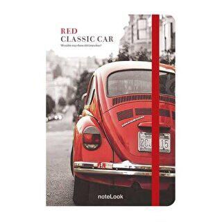 Scrikss Red Classic Car A6 Çizgili - 1