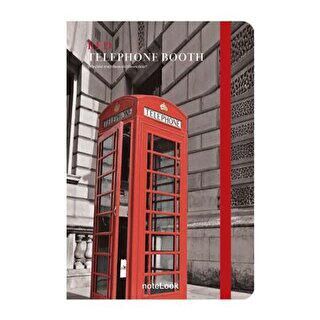 NoteLook Red Telephone Booth Defter A6 Çizgili - 1