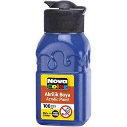 Nova Color Akrilik Boya Şişe 100Gr Lacivert - Nova Color