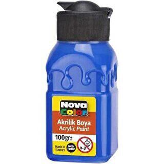 Nova Color Akrilik Boya Şişe 100Gr Mavi - 1
