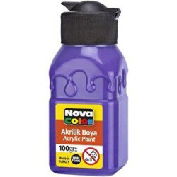 Nova Color Akrilik Boya Şişe 100Gr Mor - Nova Color