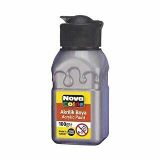 Nova Color Akrilik Boya Şişe 100Gr Gri - 1