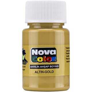 Nova Color Akrilik Boya Şişe 30Cc Altın