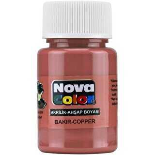 Nova Color Akrilik Boya Şişe 30Cc Bakır