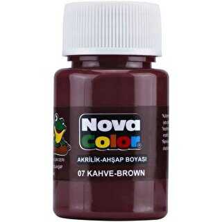 Nova Color Akrilik Boya Şişe 30Cc Kahve