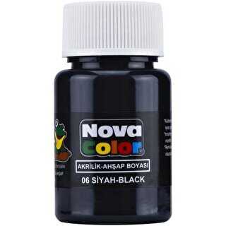 Nova Color Akrilik Boya Şişe 30Cc Siyah