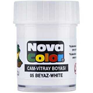 Nova Color Cam Boyası Su Bazlı Şişe Beyaz