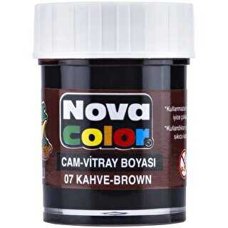 Nova Color Cam Boyası Su Bazlı Şişe Kahve