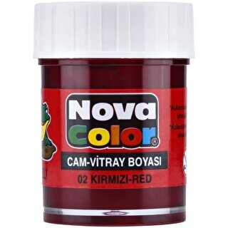 Nova Color Cam Boyası Su Bazlı Şişe Kırmızı