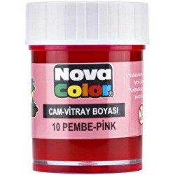 Nova Color Cam Boyası Su Bazlı Şişe Pembe - Nova Color