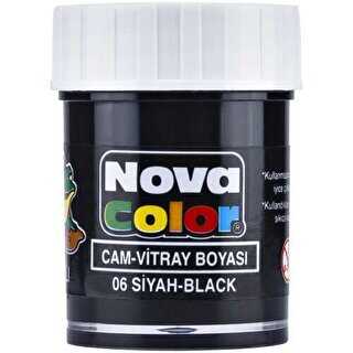Nova Color Cam Boyası Su Bazlı Şişe Siyah