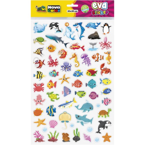 Nova Color Eva Sticker Deniz Canlıları