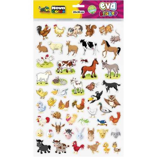 Nova Color Eva Sticker Evcil Hayvanlar