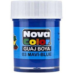 Nova Color Guaj Boya Şişe Mavi - Nova Color