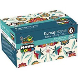 Nova Color Kumaş Boyası Şişe 6`lı - Nova Color