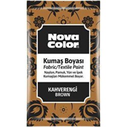 Nova Color Kumaş Boyası Toz Kahve 12Gr - Nova Color