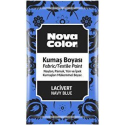 Nova Color Kumaş Boyası Toz Lacivert 12Gr - Nova Color