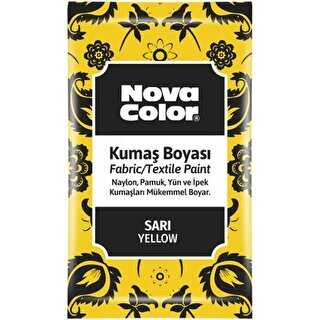 Nova Color Kumaş Boyası Toz Sarı 12Gr