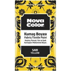 Nova Color Kumaş Boyası Toz Sarı 12Gr - Nova Color