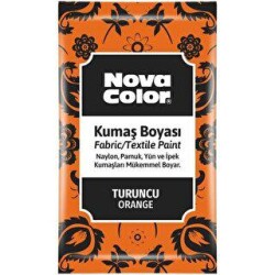 Nova Color Kumaş Boyası Toz Turuncu 12Gr - Nova Color