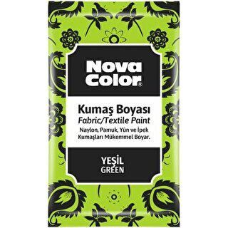Nova Color Kumaş Boyası Toz Yeşil 12Gr - 1