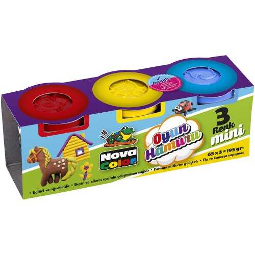 Nova Color Oyun Hamuru Mini 3Lü