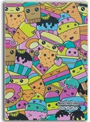 Kawaii Happy Doodle Patterns Not Defteri - 1
