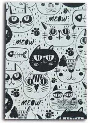 Meow Cats Patterns Not Defteri - 1
