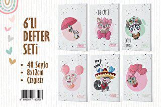NTT 6Lı Defter Seti - Animals - 1