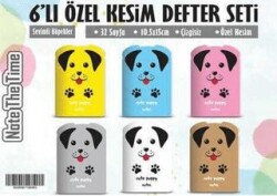 NTT - Özel Kesim Defter - 6`lı Set Sevimli Köpekler - Note The Time