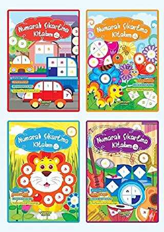 Numaraları Çıkartma Kitabım 4 Kitap Takım - Selimer Yayınları
