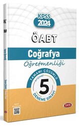 Data Yayınları ÖABT 2024 Coğrafya Öğretmenliği Tamamı Çözümlü 5 Deneme Sınavı - Data Yayınları
