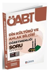 Lider Yayınları ÖABT Din Kültürü ve Ahlak Bilgisi Öğretmenliği Soru Bankası Çözümlü - Lider Yayınları