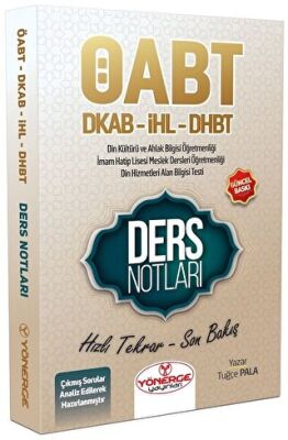 Yönerge Yayınları ÖABT Din Kültürü ve Ahlak Bilgisi ve DHBT Ders Notları - 1