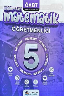 Akademi Denizi Yayıncılık ÖABT İlköğretim Matematik Öğretmenliği 5 Deneme - 1