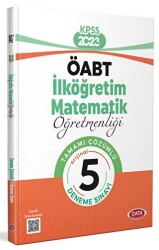 Data Yayınları ÖABT İlköğretim Matematik Öğretmenliği Tamamı Çözümlü 5 Deneme Sınavı - Data Yayınları