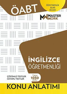 MasterWork ÖABT İngilizce Öğretmenliği Konu Anlatımı - 1