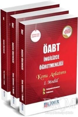 Lider Yayınları ÖABT İngilizce Öğretmenliği Konu Anlatım Seti 3 Kitap Takım - 1